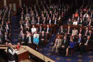 PM Modi addressing a joint session of US Congress (File Photo) (Photo by Mark Wilson/Getty Images)